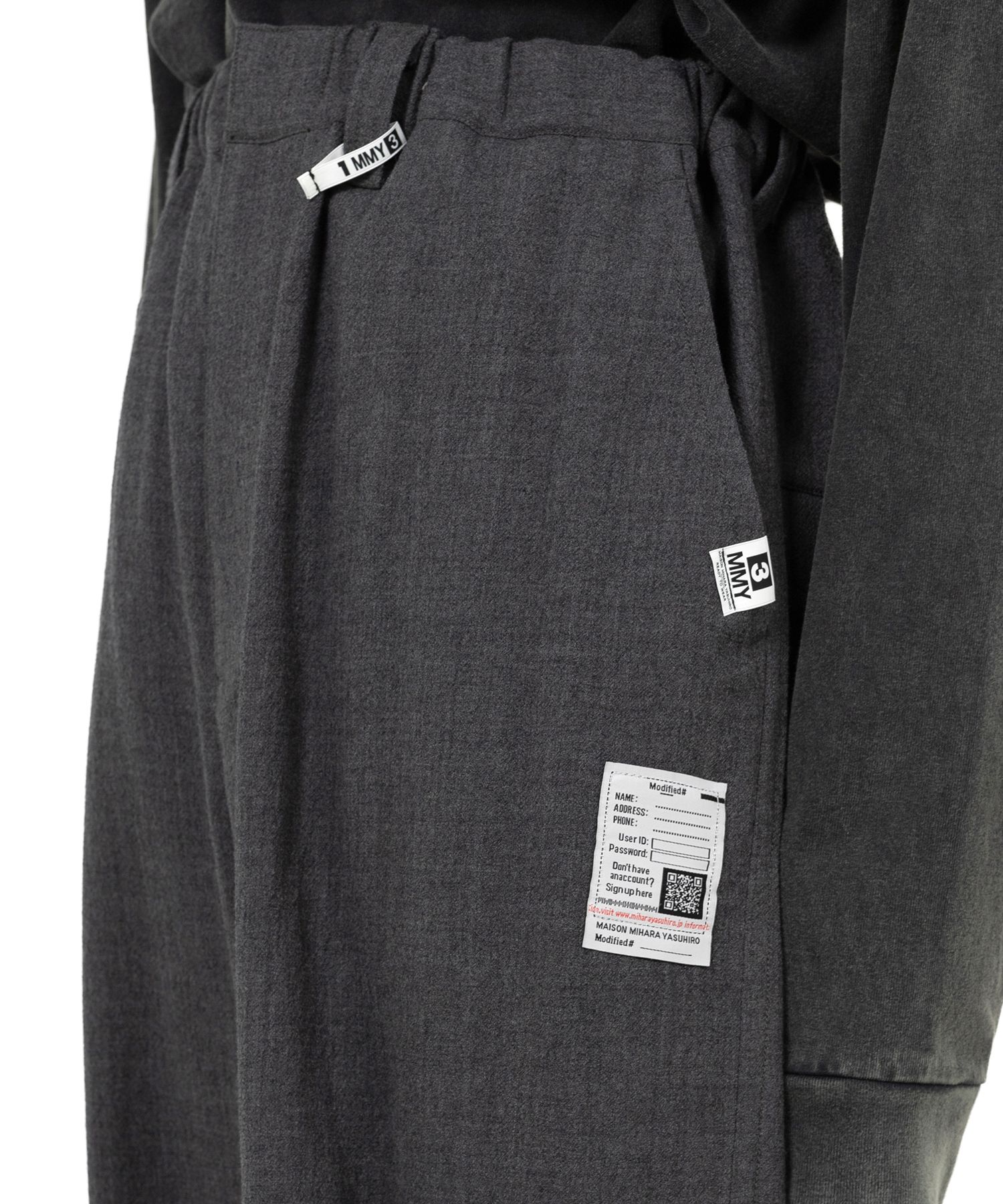 Mix Layered Wool Pants