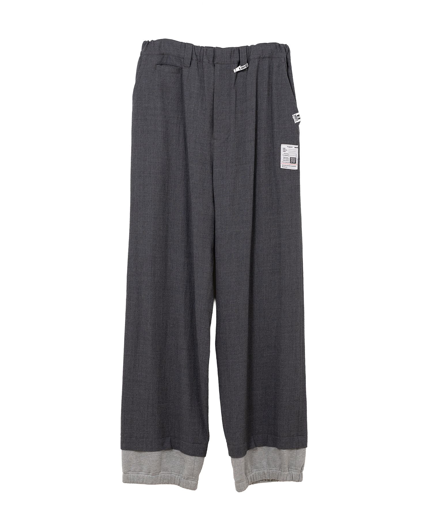 Mix Layered Wool Pants