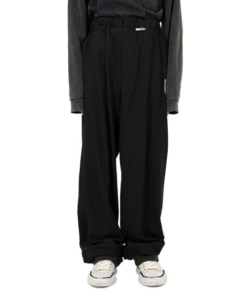 Mix Layered Wool Pants