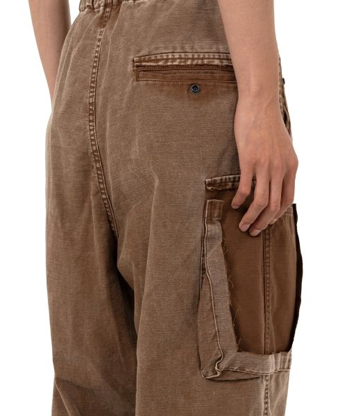 Cotton Satin Cargo Pants