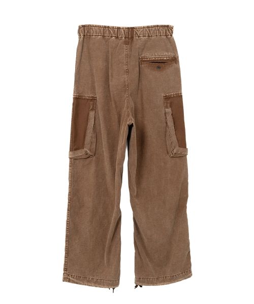 Cotton Satin Cargo Pants