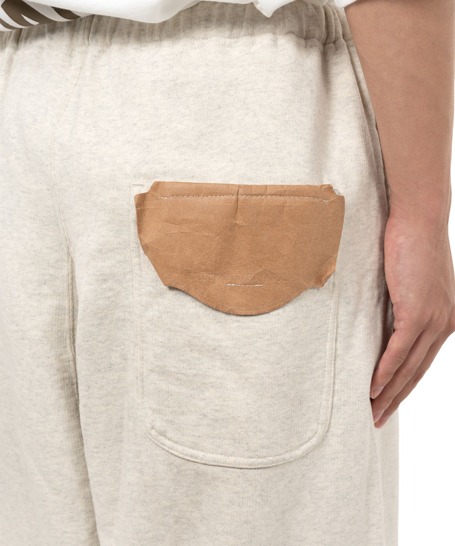 Embellished Distressed Sweat Pants