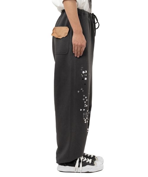 Embellished Distressed Sweat Pants