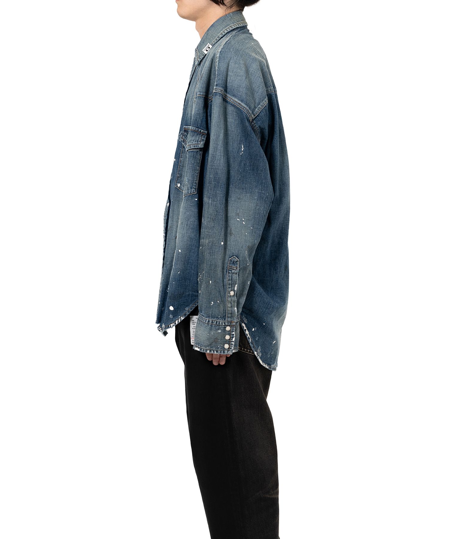 Distressed Denim Shirt