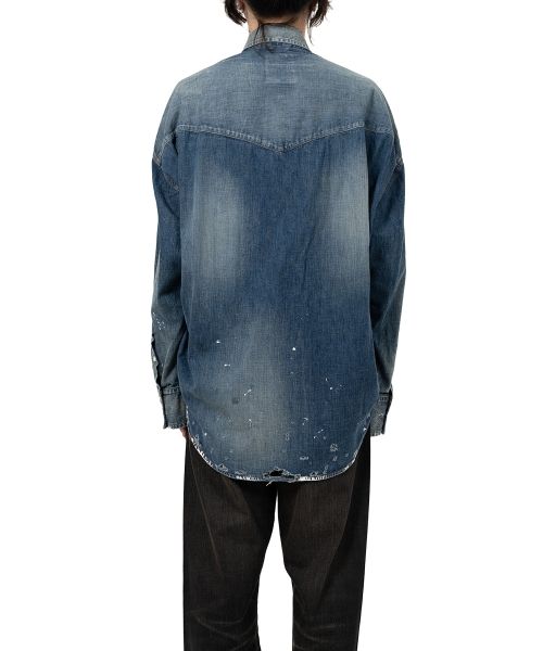 Distressed Denim Shirt