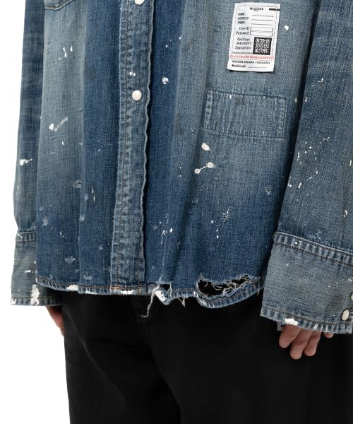 Distressed Denim Shirt