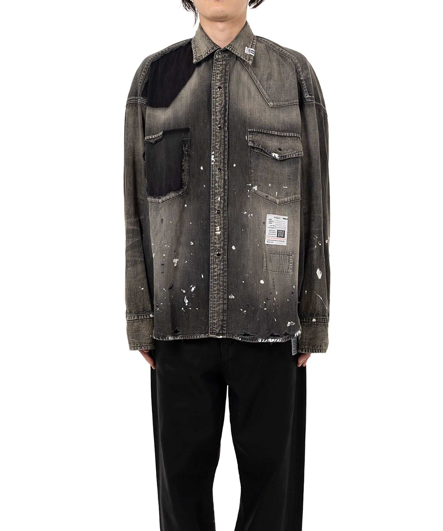 Distressed Denim Shirt