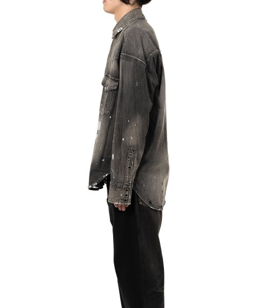 Distressed Denim Shirt