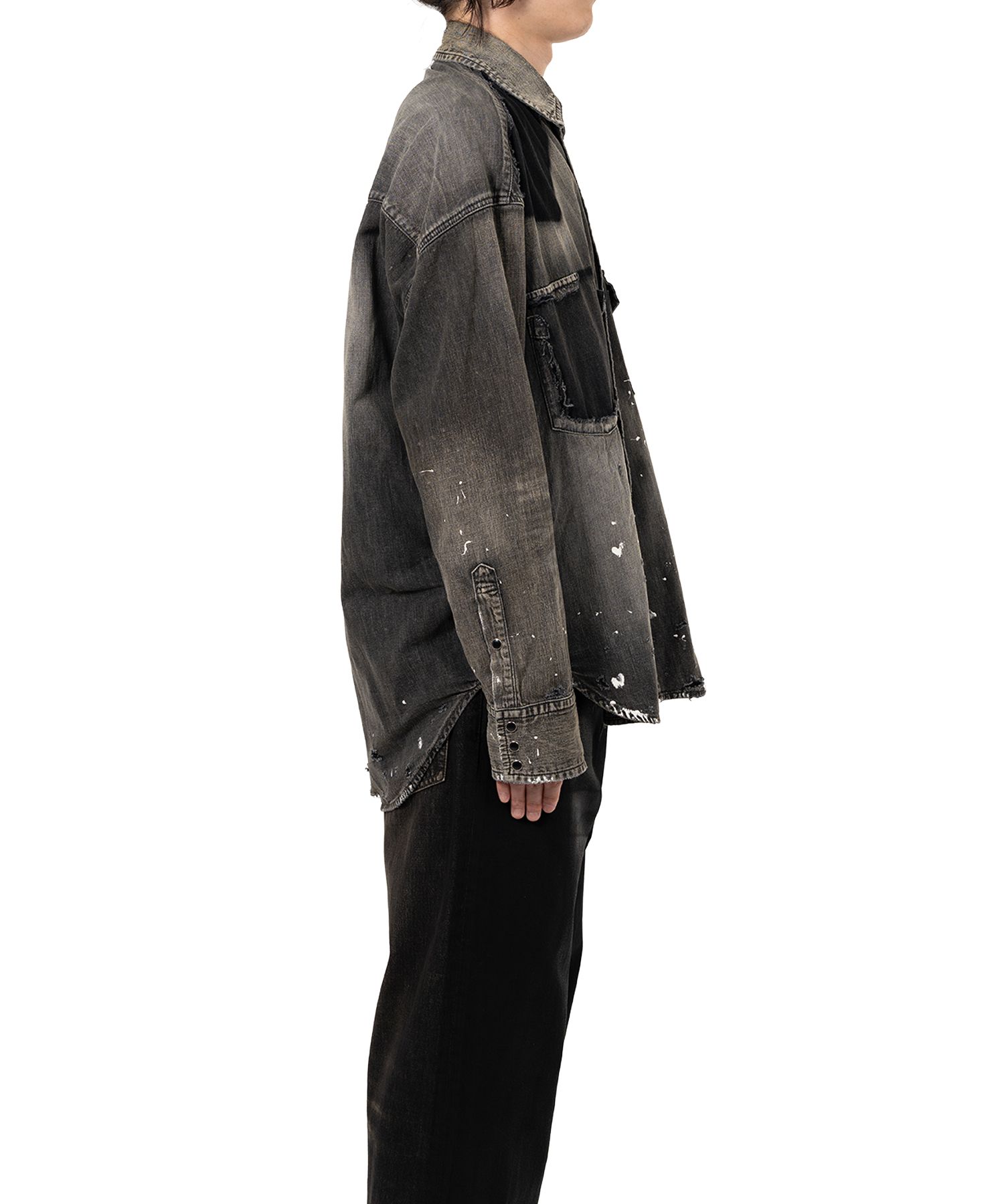 Distressed Denim Shirt