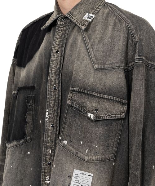 Distressed Denim Shirt