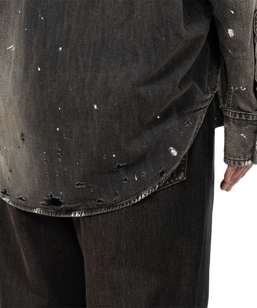 Distressed Denim Shirt