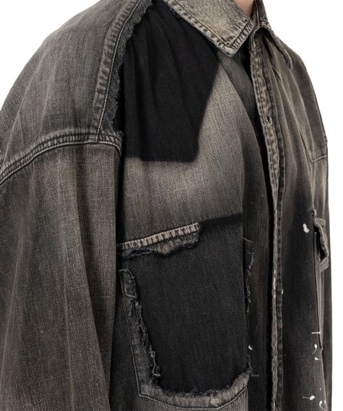 Distressed Denim Shirt