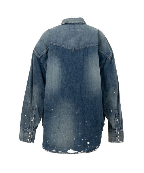 Distressed Denim Shirt