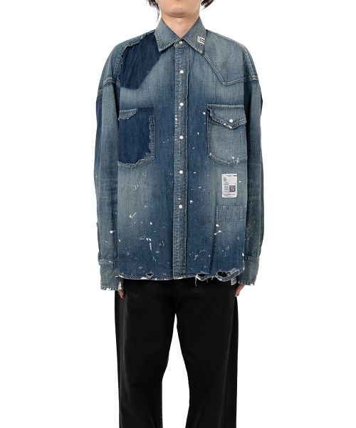 Distressed Denim Shirt