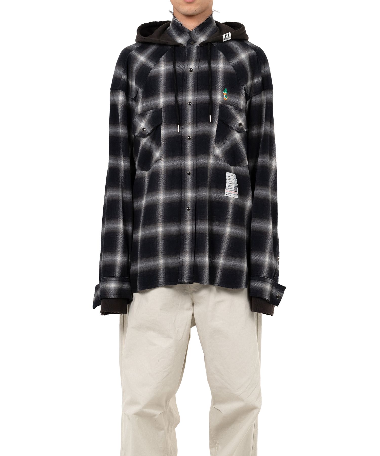Maison MIHARA YASUHIRO ダメージシャツ ミハラヤスヒロ Partly Damaged Shirts - メルカリ