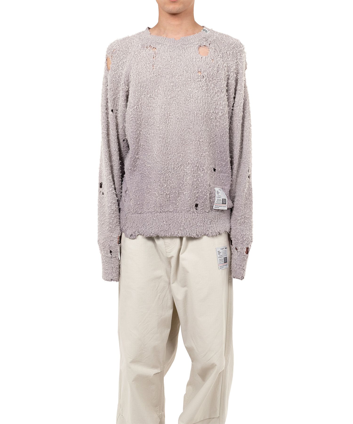 メゾン ミハラ ヤスヒロ Sun Faded Like Knit Sweater Maison MIHARA YASUHIRO ONLINE STORE（ミハラヤスヒロ