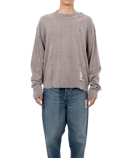 Distressed Knit Sweater