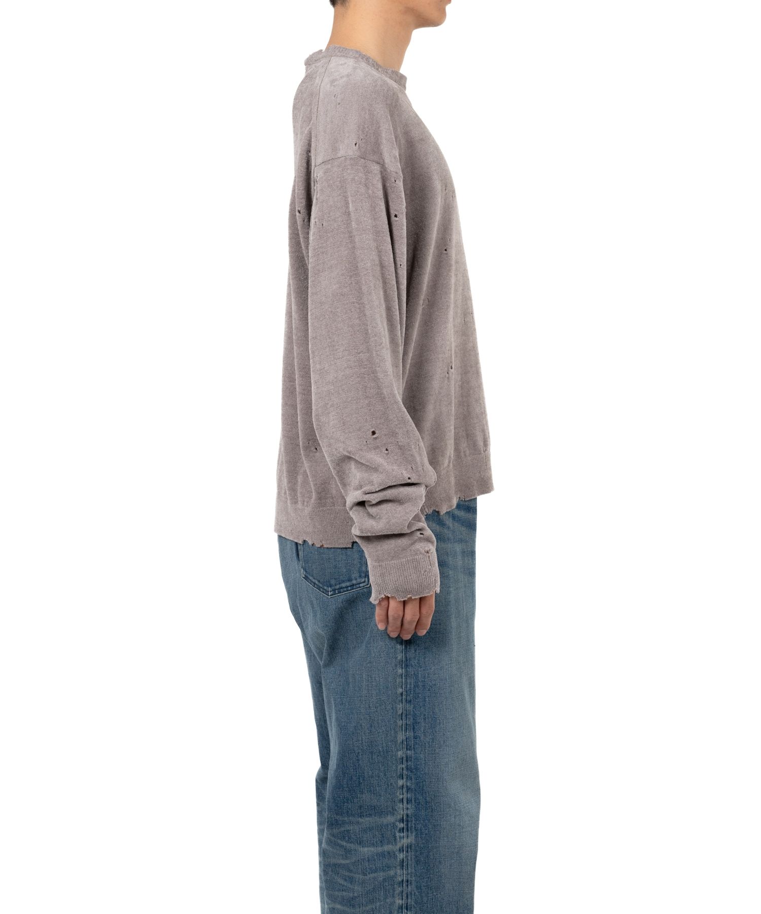 ミハラヤスヒロ　Rope Knitted Short Sweater Maison MIHARA YASUHIRO（メゾンミハラヤスヒロ）の「Rope