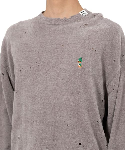 Distressed Knit Sweater