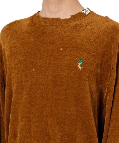 Distressed Knit Sweater