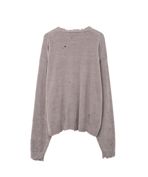 Distressed Knit Sweater