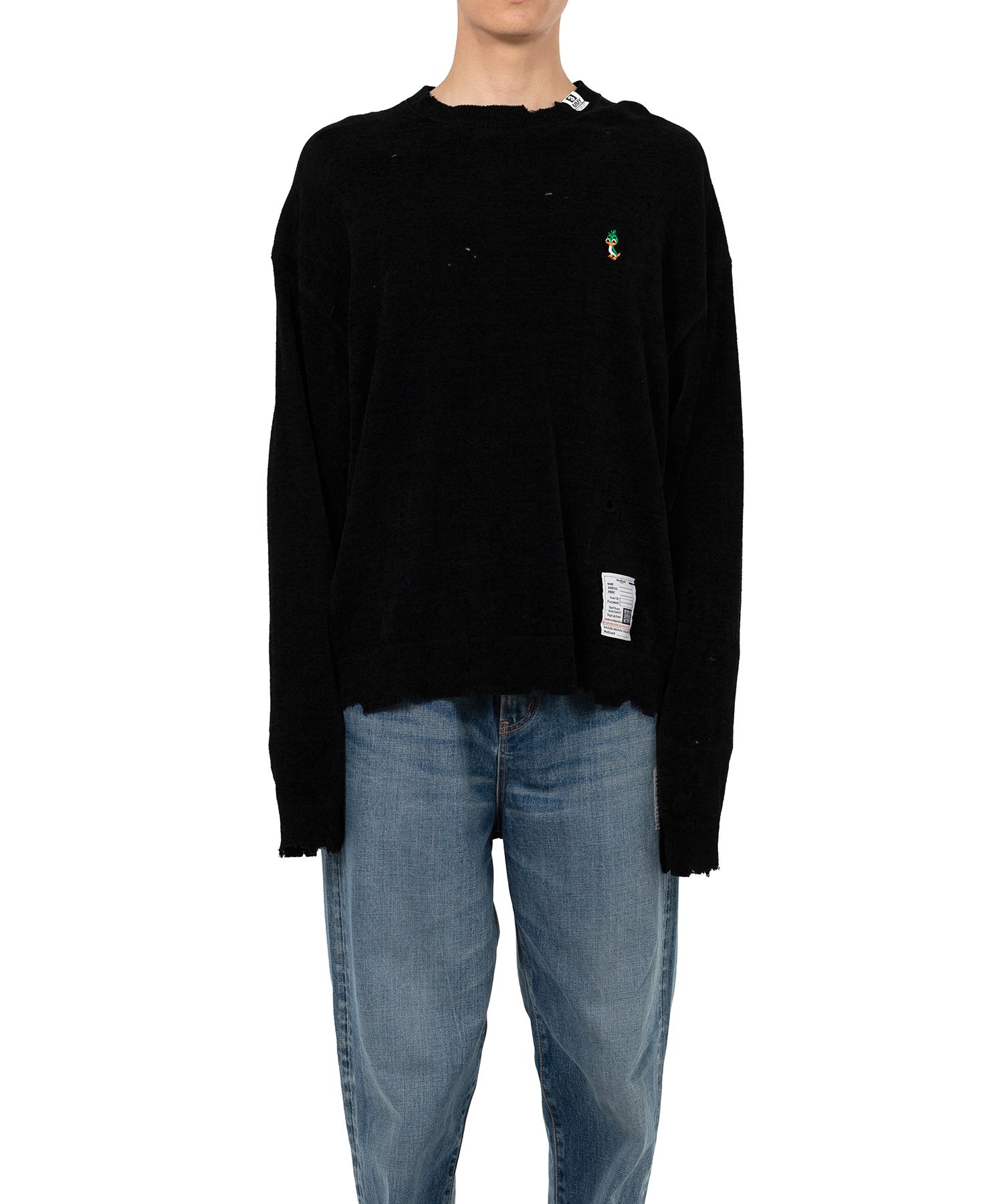 Distressed Knit Sweater