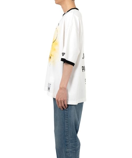 Happy Face Printed Ringer T-shirt