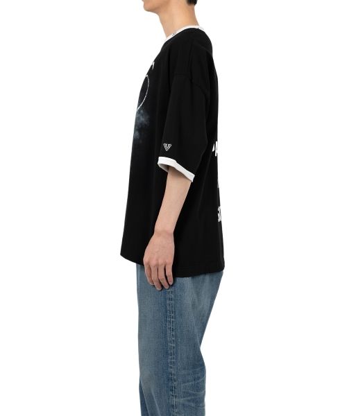 Happy Face Printed Ringer T-shirt