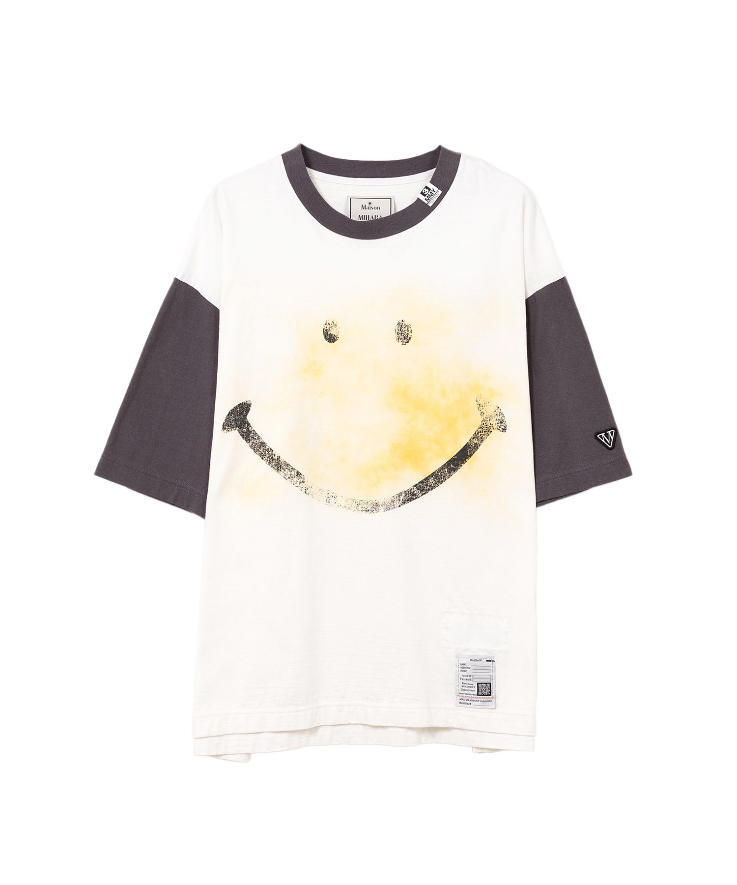 MIHARA YASUHIRO 国内買付 Smily Face Printed Ringer T-shirt Maison MIHARA YASUHIRO ONLINE STORE（ミハラヤスヒロ