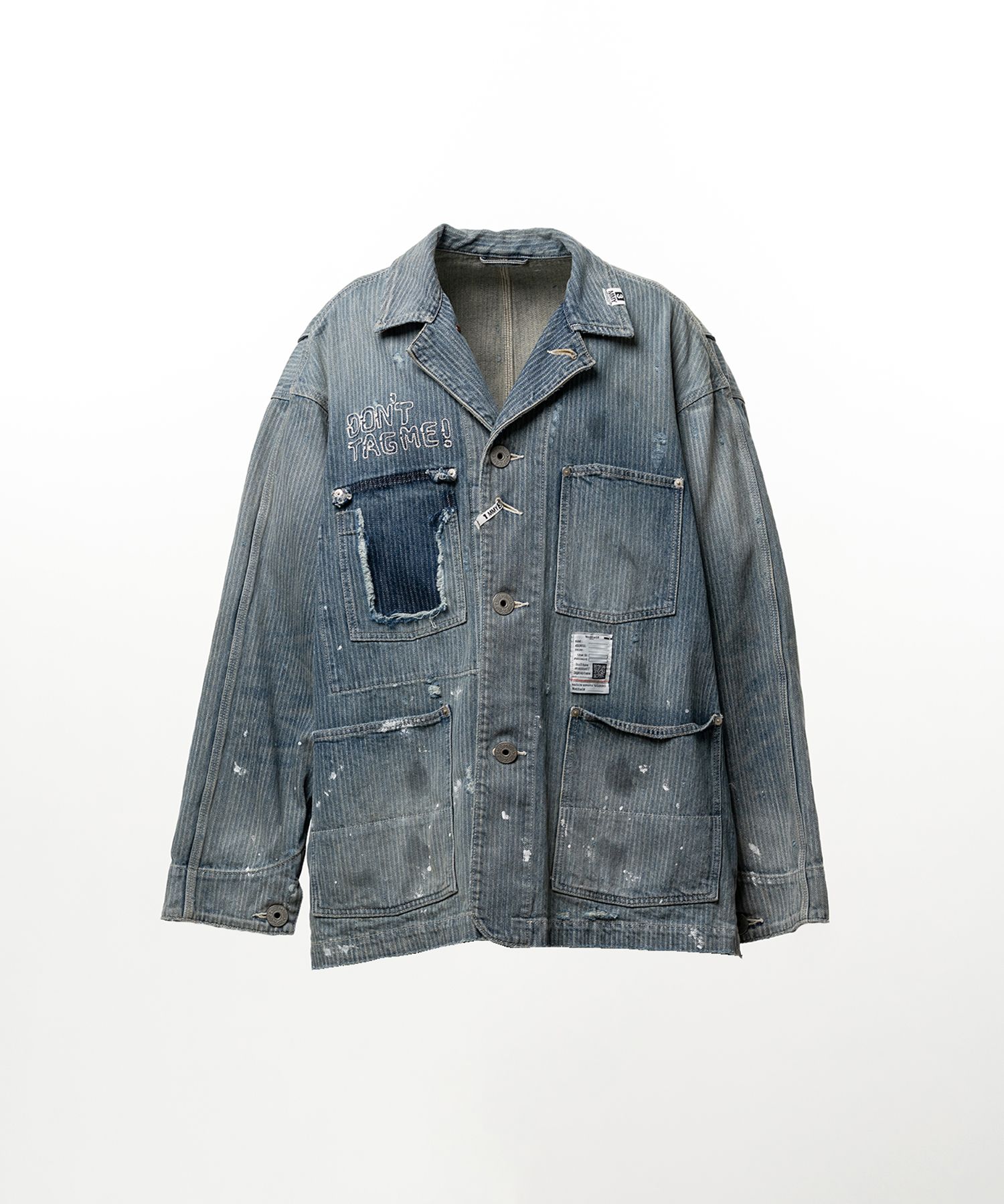 Stripe Denim Chore Jacket