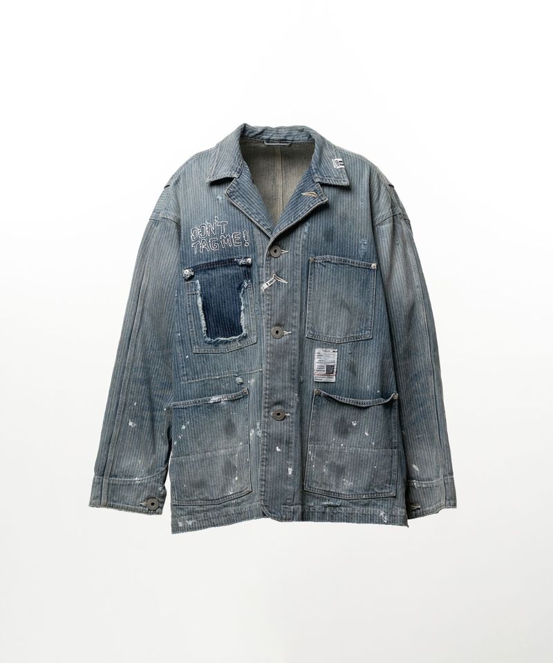 Stripe Denim Chore Jacket