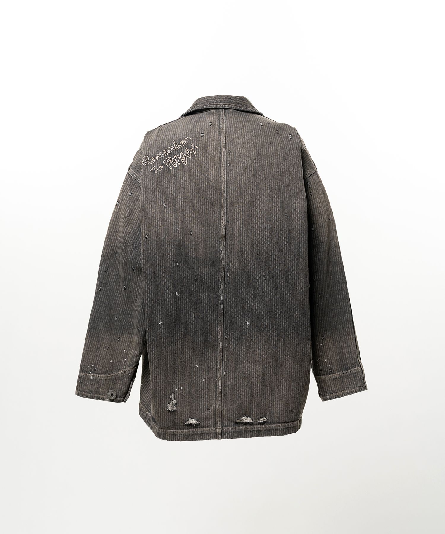 Stripe Denim Chore Jacket