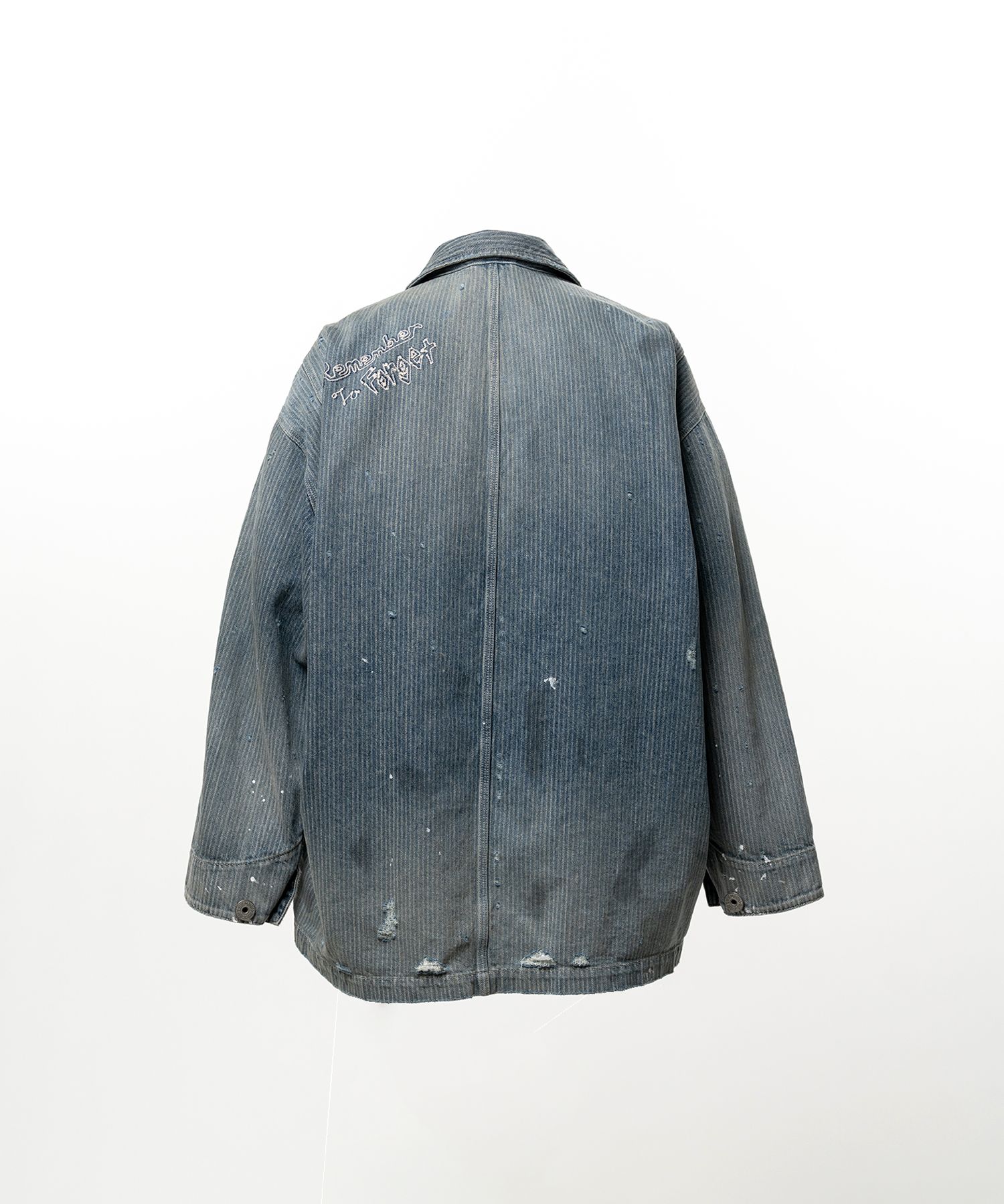 Stripe Denim Chore Jacket