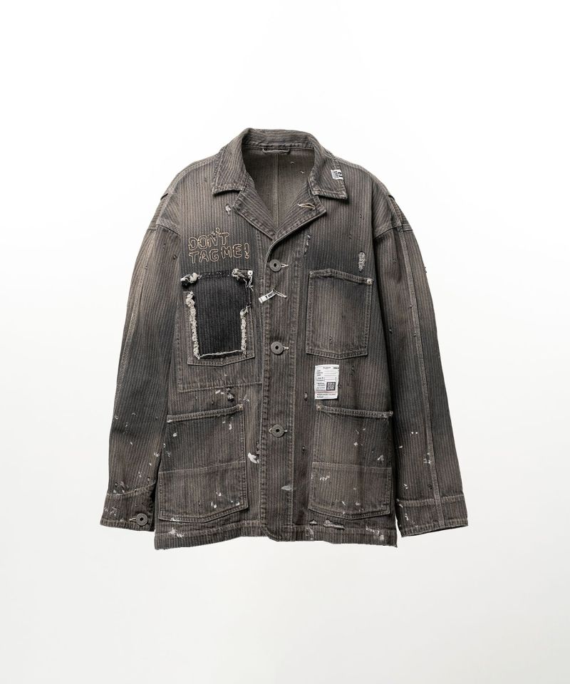 Stripe Denim Chore Jacket