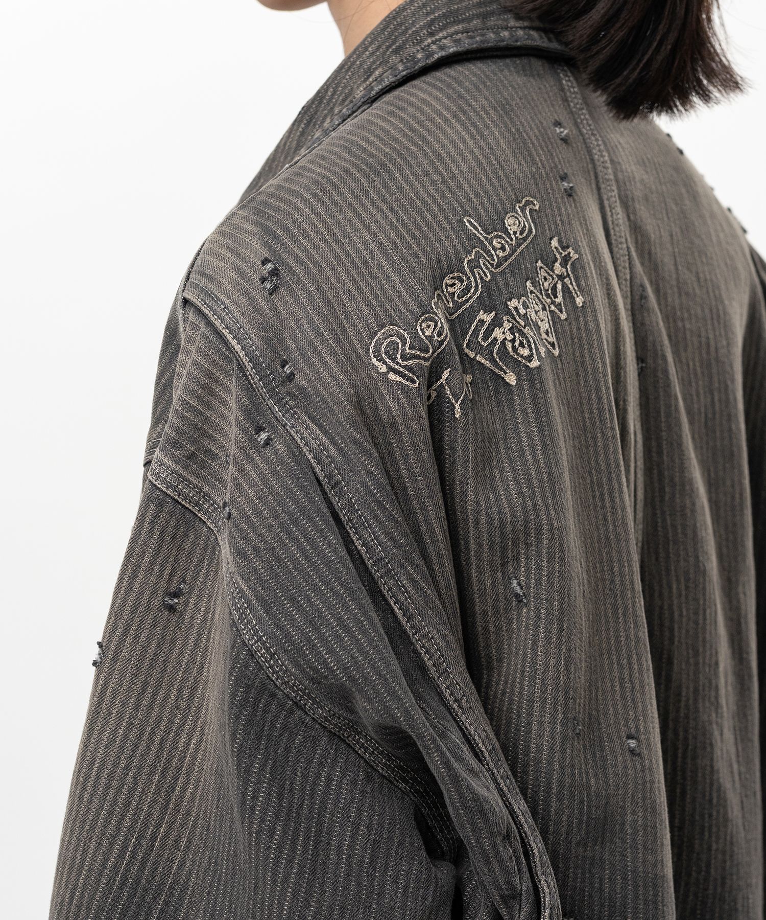 Stripe Denim Chore Jacket