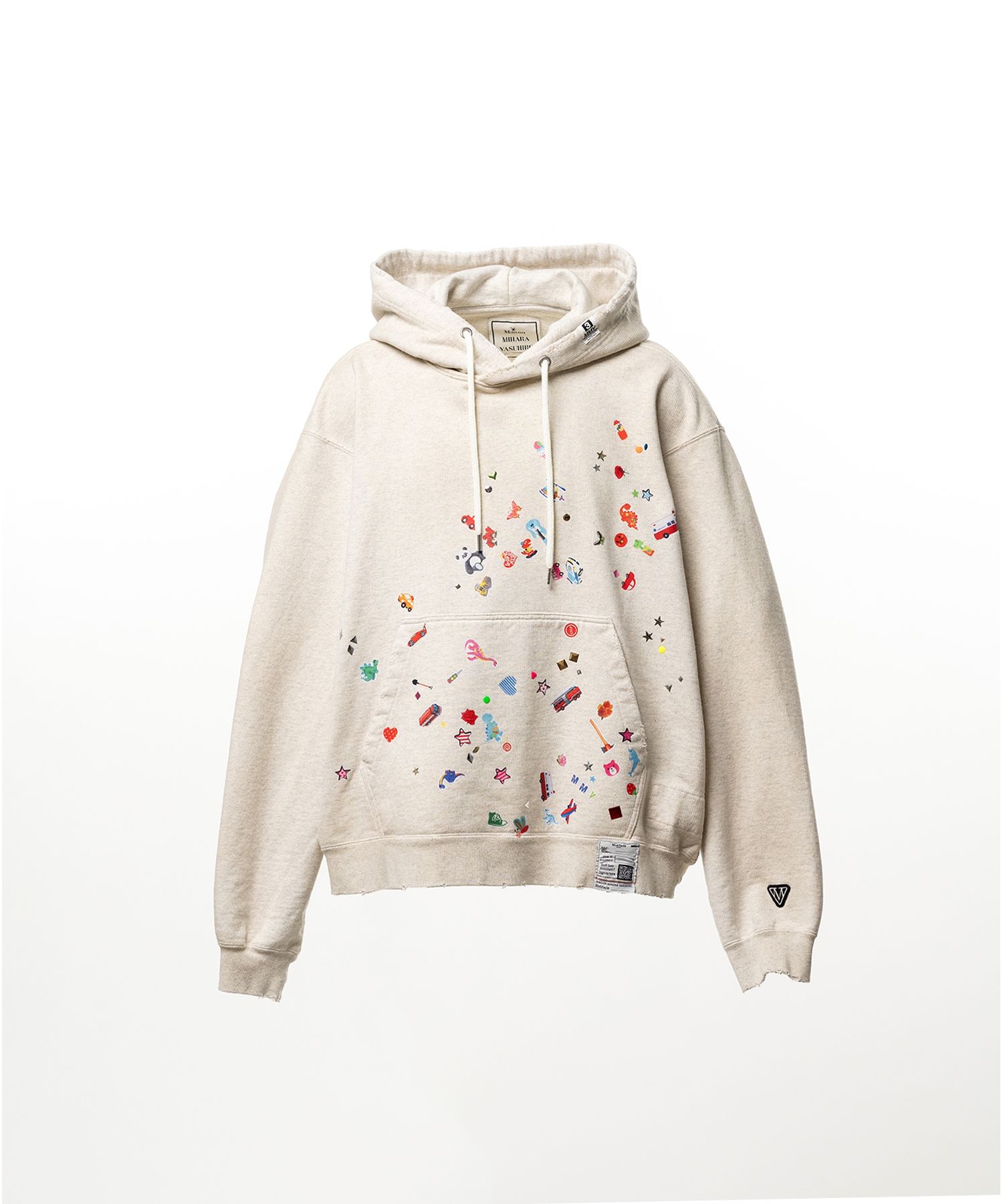 Kids Sticker Printed Hoodie