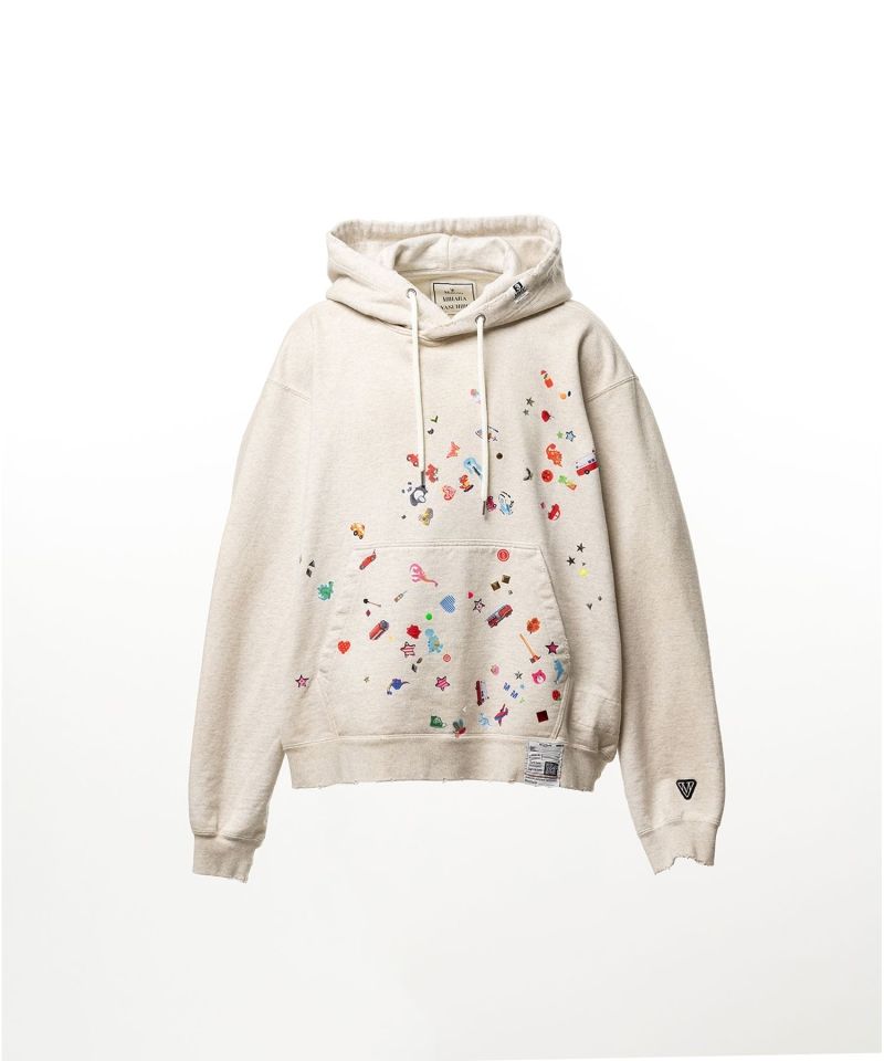 Kids Sticker Printed Hoodie