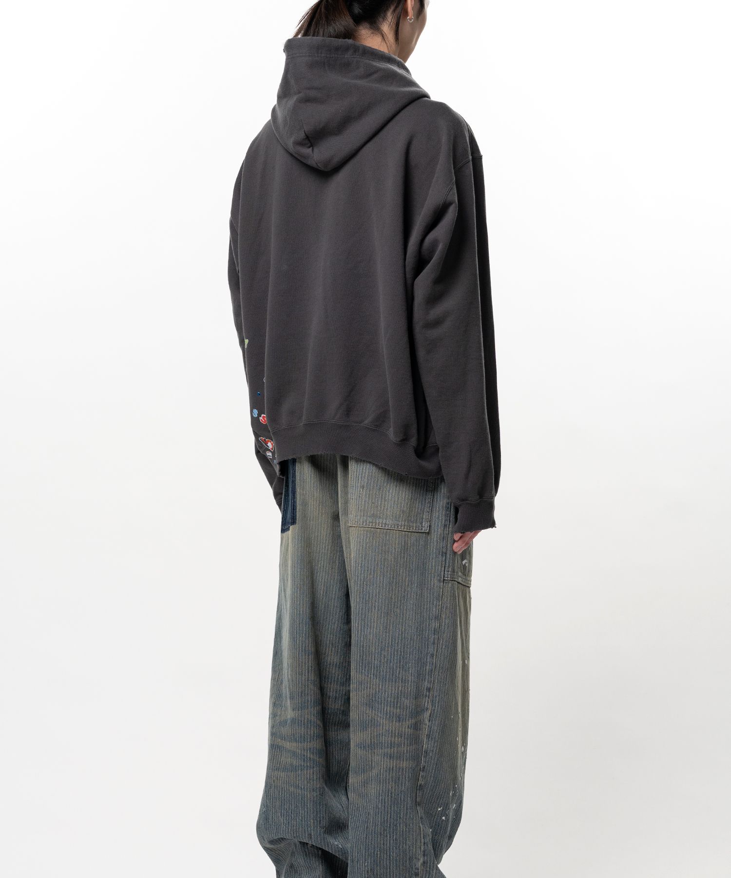 Kids Sticker Printed Hoodie