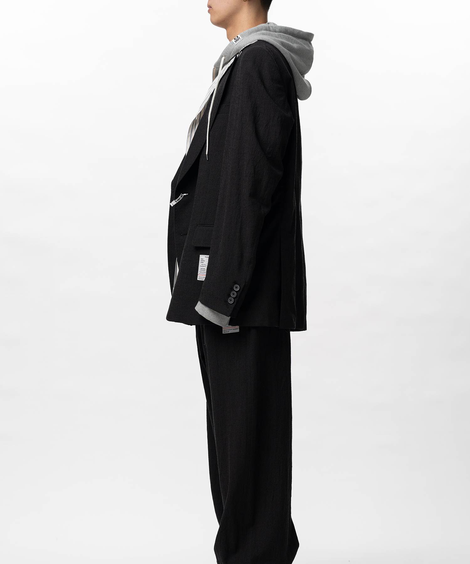 Mix Layered Wool Jacket