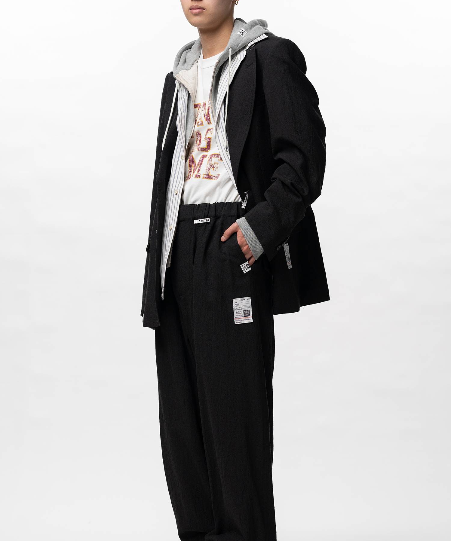 Mix Layered Wool Jacket