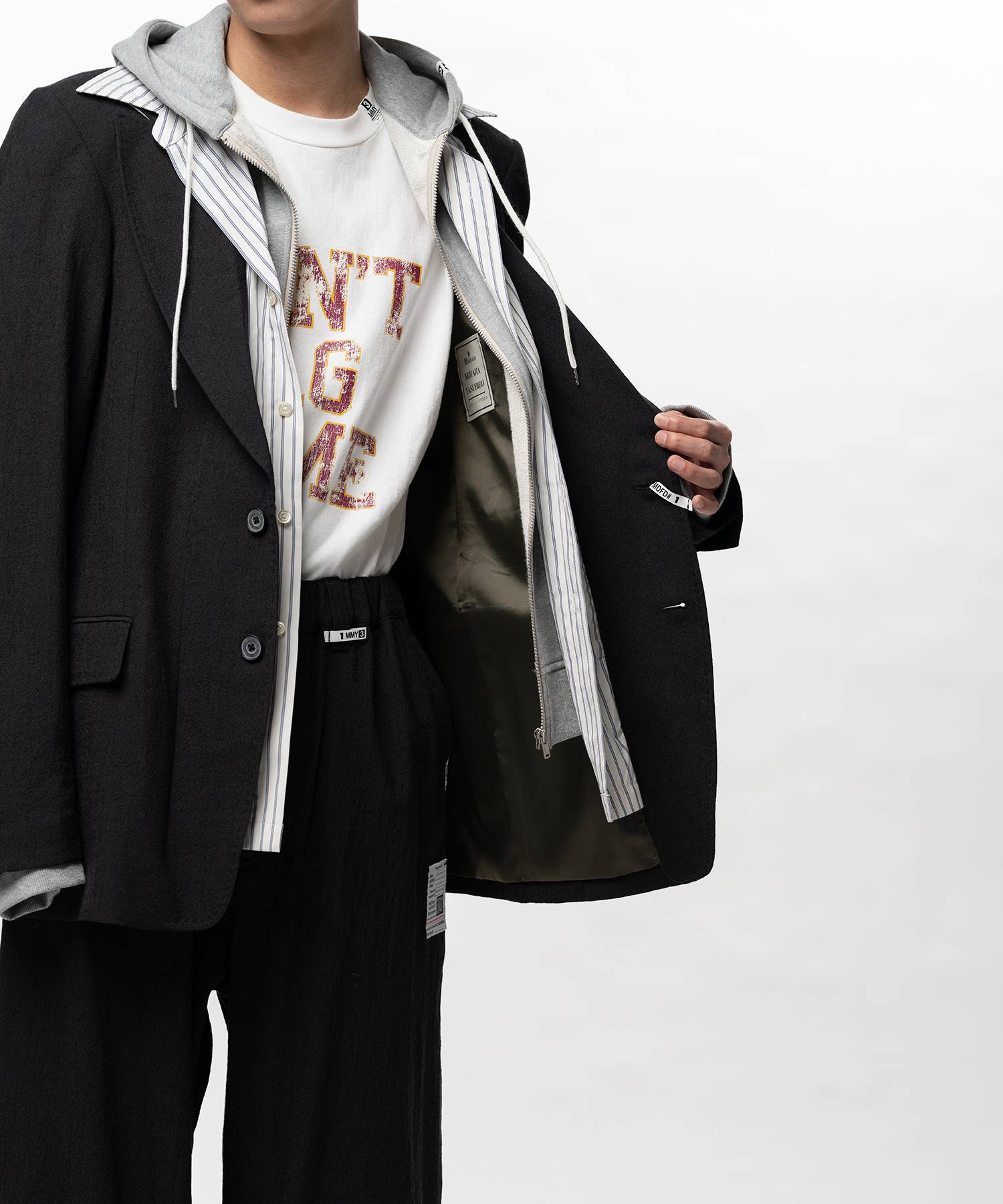 Mix Layered Wool Jacket