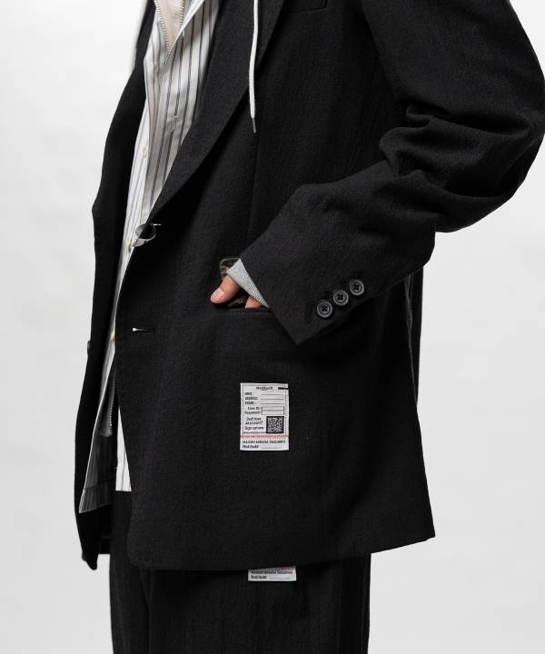 Mix Layered Wool Jacket