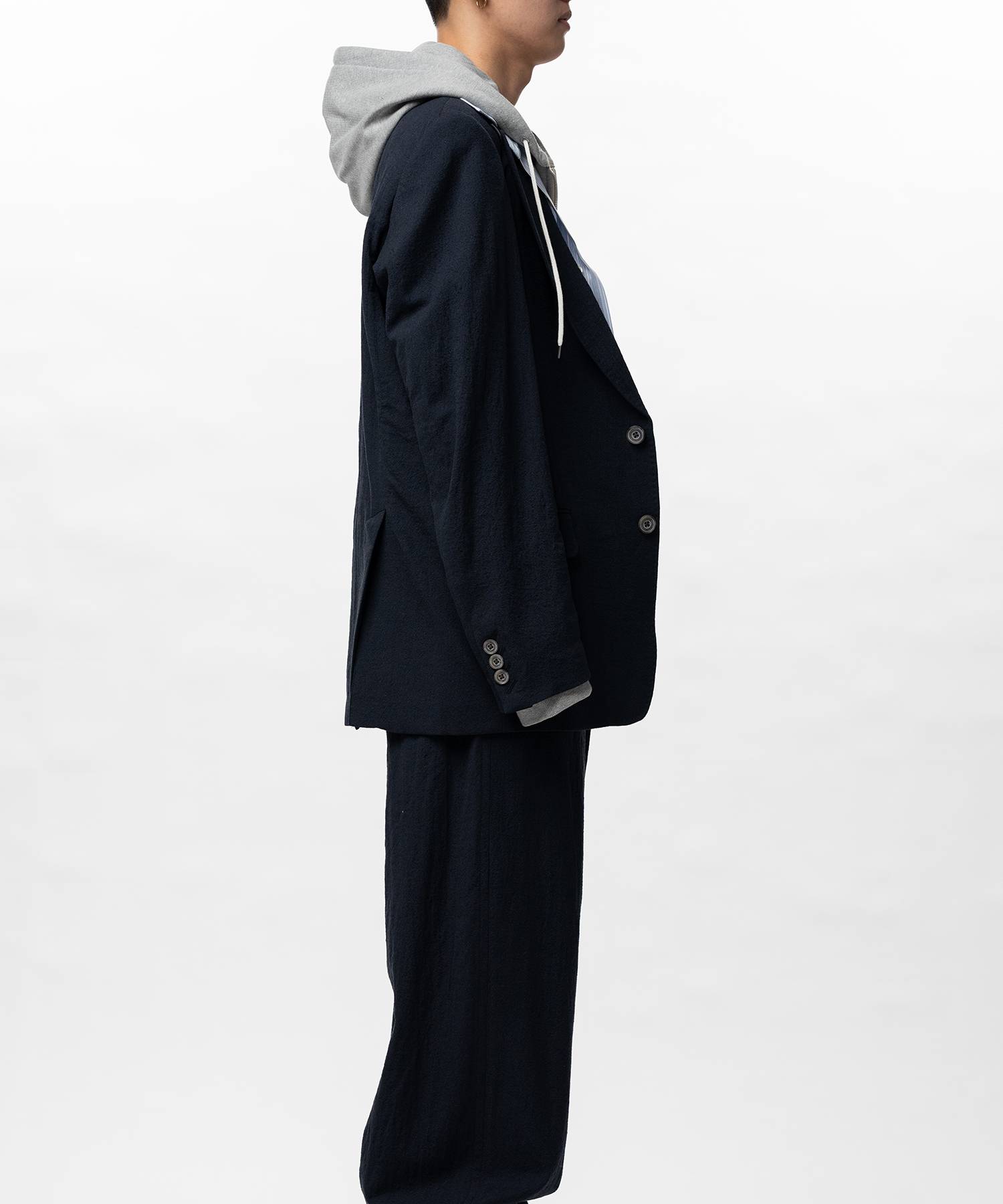 Mix Layered Wool Jacket