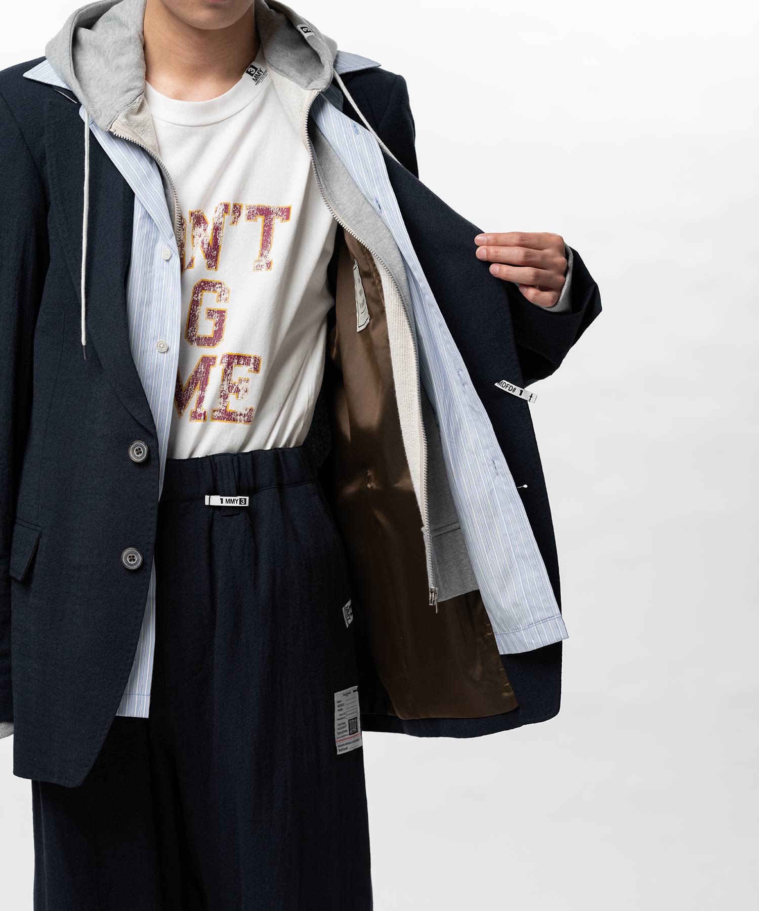 Mix Layered Wool Jacket