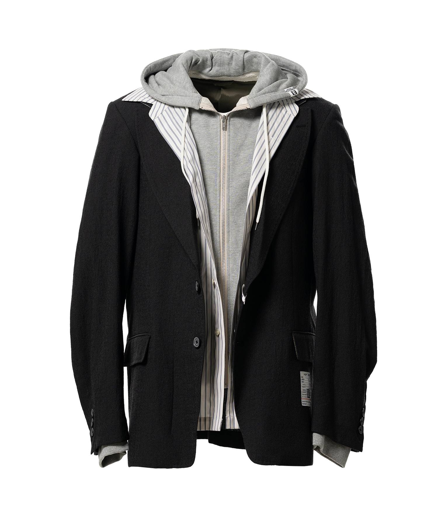 Mix Layered Wool Jacket