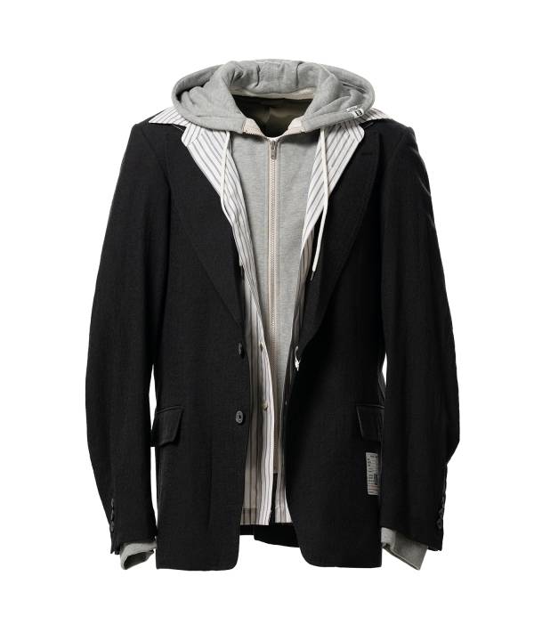 Mix Layered Wool Jacket