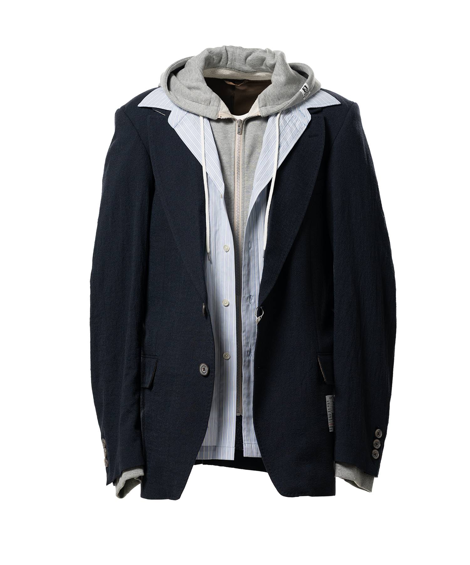 Mix Layered Wool Jacket