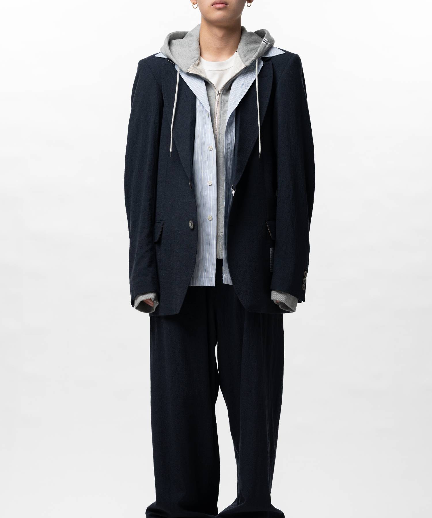 Mix Layered Wool Jacket