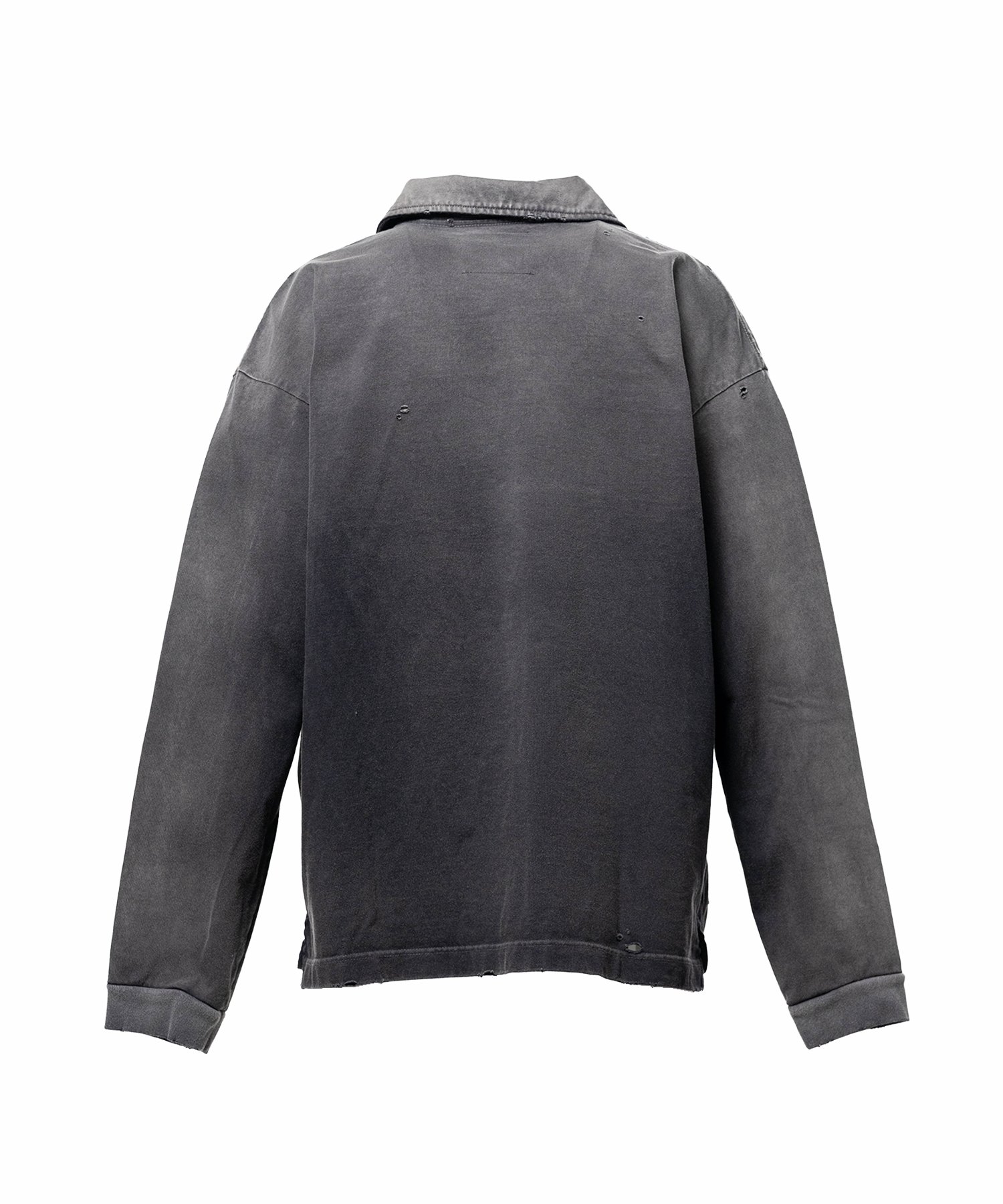 Sun Faded Like Collared Long Sleeve T-shirt