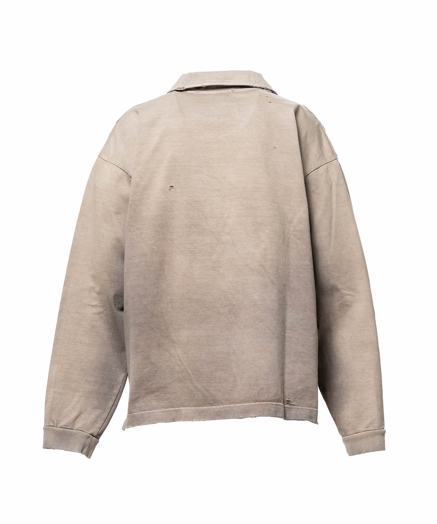 Sun Faded Like Collared Long Sleeve T-shirt
